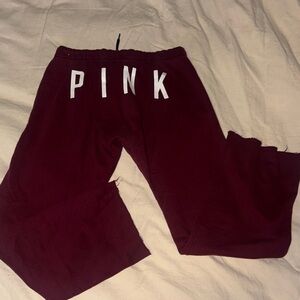 PINK Victoria's Secret Maroon Joggers